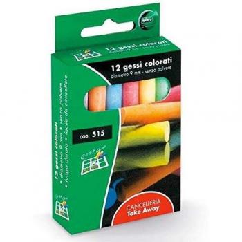 GESSI COLORATI SCATOLA 12PZ (Cod. L 515)