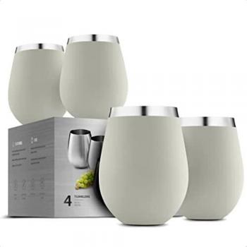 Stainless Steel Wine Cups 532ml (Pack of 4)