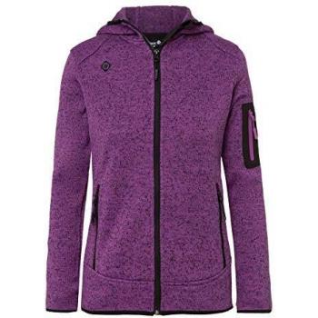 Damenstrickjacke Izas LUCANIA – Lila, S, Knopfverschluss