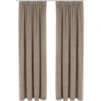 Beige Gardine Samt Ladina von Lena Gercke