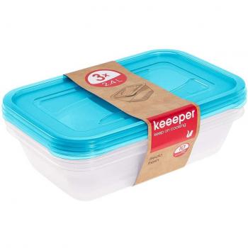 Contenedor Azul Fresco Libre de Plástico