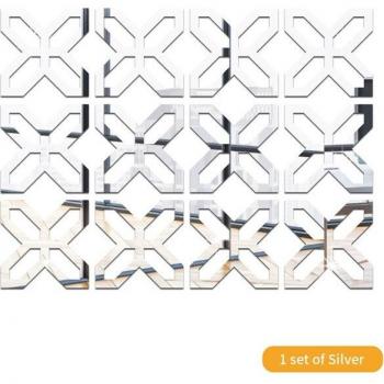 Four-Leaf Flower Acrylic Wall Decor Stickers