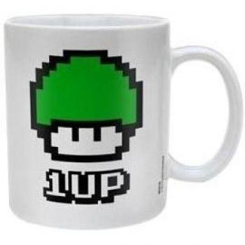 Taza Super Mario 1 Up de cerámica