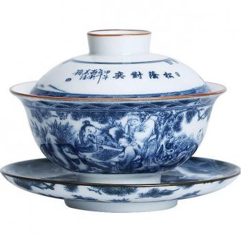 CHANSHOVA 3-Piece Hand Painted Tea Cup Set