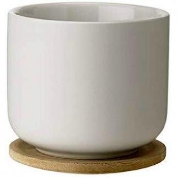 Tazza sabbia Theo di Stelton con sottobicchiere 0,2 l