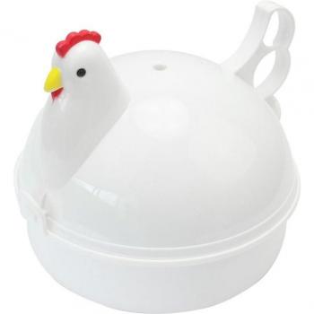 Chicken Shaped Plastic Egg Coddler for 4 Eggs