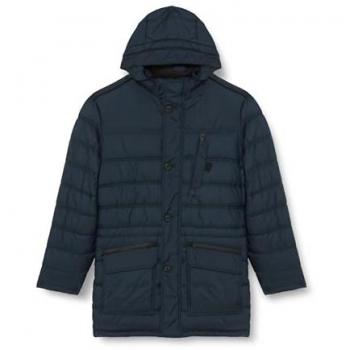 Bugatti Herren Parka Marineblau mit abtrennbarer Kapuze Gr. 54