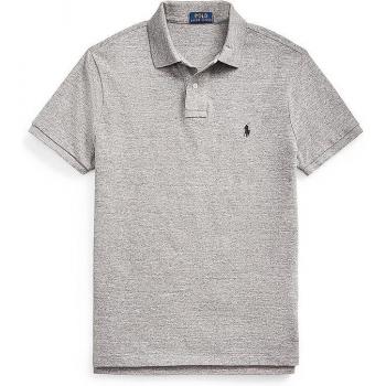 Polo Homme Ralph Lauren Maille Piquée Slim Fit Grise