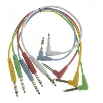 AudioKlick 6-Pack – 0,3 m Stereo‑Multicolour‑Kabel