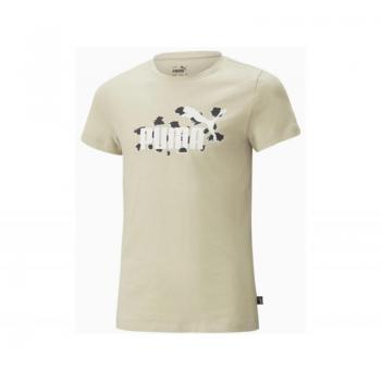 Tee-shirt PUMA enfant beige imprimé léopard