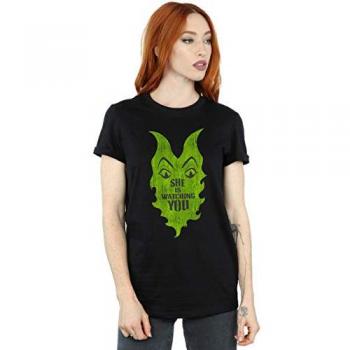 Tee Disney Femme Los Descendientes de Maléfica Ella Observa Cotton Boyfriend