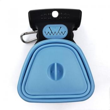 Foldable Pet Poop Scoop with One Roll of Compostable Bags