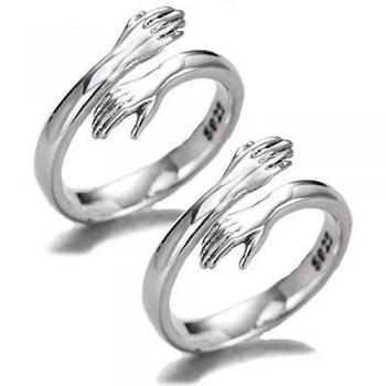 Forever Bond Silver Ring Duo