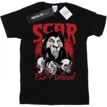 T-shirt Nera Donna Il Re Leone Scar Be Prepared