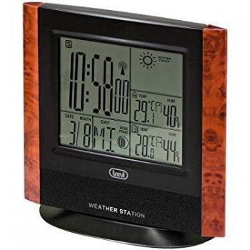 Stazione Meteo Trevi ME 3120 RC con Sveglia e Colori Legno