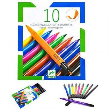 Djeco DJ08800 The Colours, 10 Multicoloured Markers