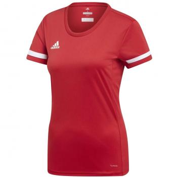 Adidas Performance Women's T19 Short Sleeve T-Shirt in L Größe und Power red/White Farbe