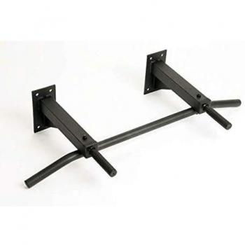 Klimmzugstange mit Wandhalterung von CLP I Stabiler Stahl I Bis zu 350 kg belastbar, schwarz