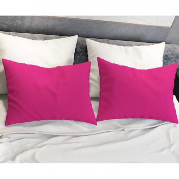 Cuscini Guanciali Federe Fucsia 100% Made in Italy