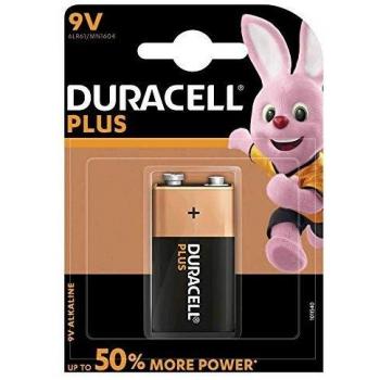 Duracell Plus Power Alkaline 9V Battery Single Pack