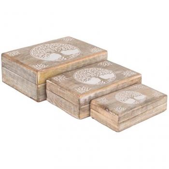 Set Elegante “Arbor” – Caja y Joyero en Marrón
