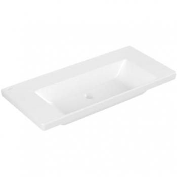 Villeroy und Boch Subway 3.0 Schrankwaschtisch 100 cm, ohne Hahnloch, ohne Überlauf