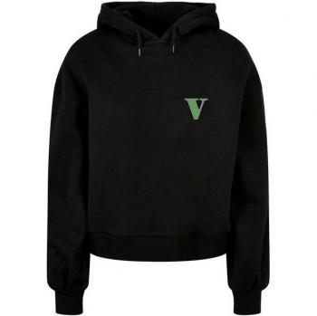 Schwarz Oversized Hoodie für Damen