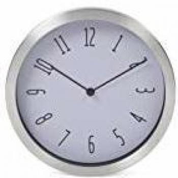 Horloge murale en aluminium