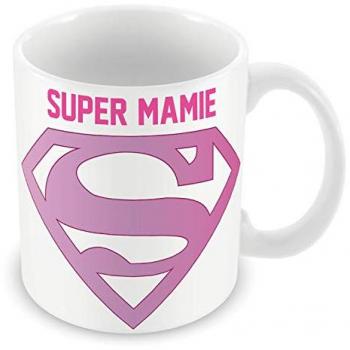 Tasse Céramique Super Mamie Violet – Édition Héroïque