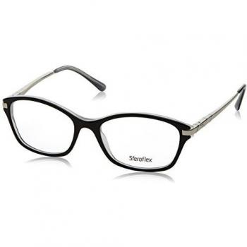 Sferoflex SF1556 C555 Gafas Recetadas para Mujer Negras 53 Lentes Armazones Negros