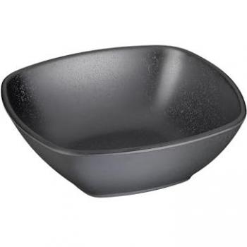 Zen Schüssel + Schale – 500 ml, Melamin, schwarz, quadratisch