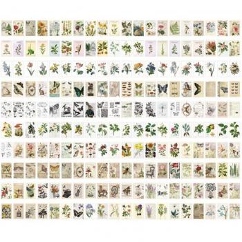 200 Sheets DIY Journal Paper with Stickers