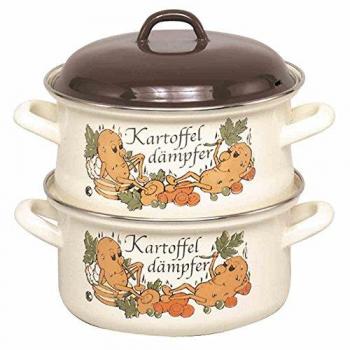 Krüger Induktions-Dampfkochtopf aus Emaille »KARTOFFEL«, 1-tlg