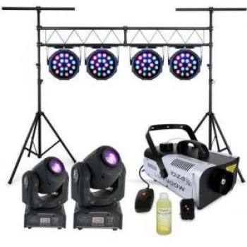 4 Projecteurs à LED DMX 18x
