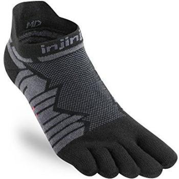 Ultra Injinji No-Show Athletic Socks S – Black/Grey