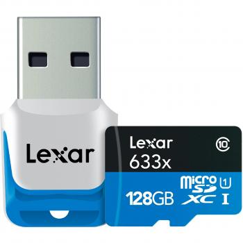 Lexar Memoria microSDXC UHS-I, 633x, 128 GB