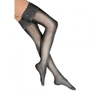 Wolford Satin Touch 20 Hold Ups Black Size S