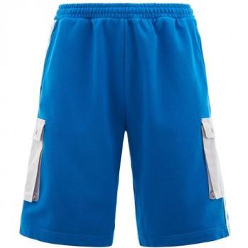 Kappa Shorts Uomo Banda 222 Azzurro con tasche