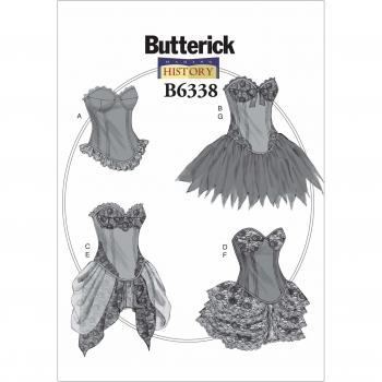 Butterick Pattern 6338 A5 Misses Silk Costume Size 12