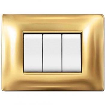 10 XPLAQUE Vie Q Modèle Living Plastique Or 3P