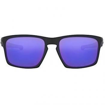 Oakley Sliver Matte Black/Violet Iridium Polarized Sunnies, 57mm