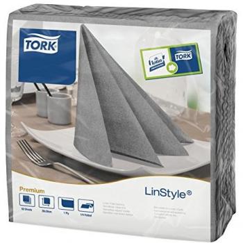 Servett TORK LinStyle 39x39cm Grå 50/fp