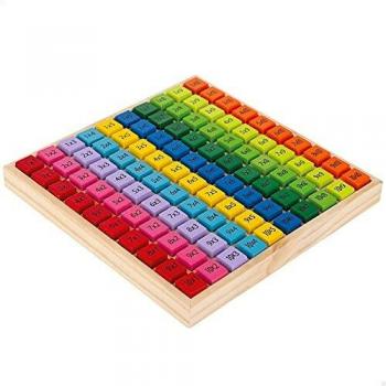 Tabla Multiplicar de Madera Eco 20x20x3