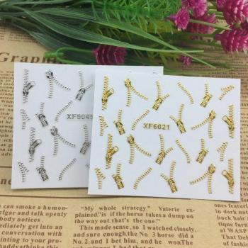 Or et Argent 3D Stickers pour Ongles – Outil Bricolage