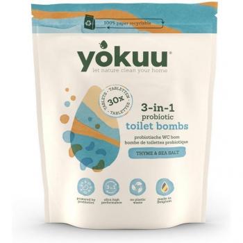 Bombes toilettes Thym & Sel de Mer 3-in-1 Yokuu – 30 comprimés