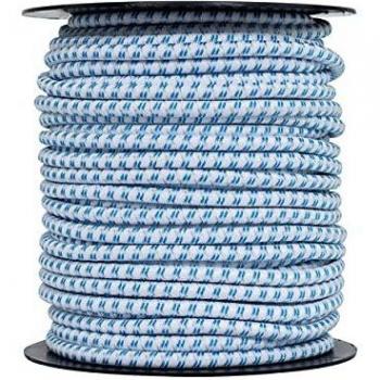 White‑Blue Stretch Cord – 50 m