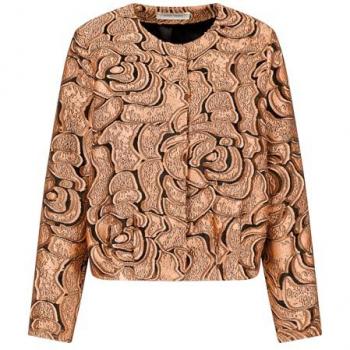 Gerry Weber Damen Blazerjacke Brokat Gold Schwarz Größe 42