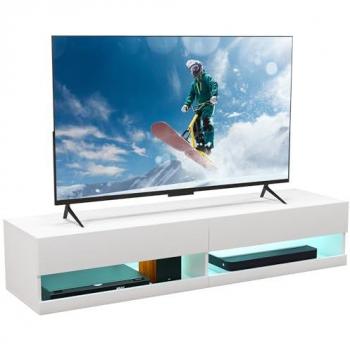 Meuble TV mural LED flottant