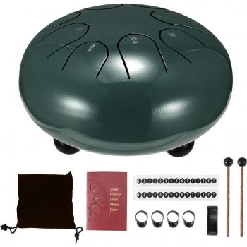 Tambour en acier de 6 pouces, 8 tons, manuel, sac de transport inclus