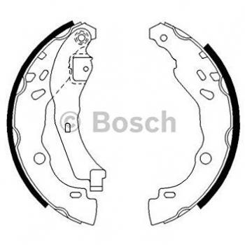 Maxilas de Travão Traseiras BOSCH 0 986 487 627